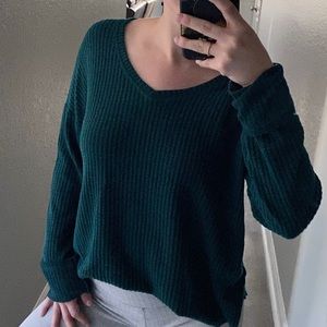 Mudd long sleeve waffle sweater